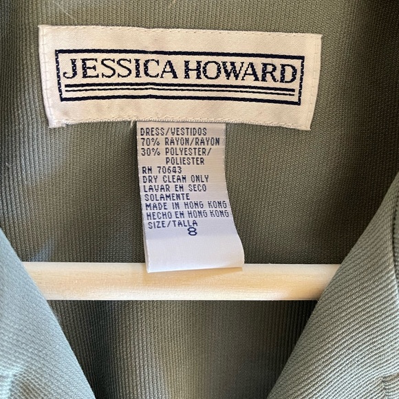 Vintage Jessica Howard shirt midi dress size 8 - Picture 11 of 12